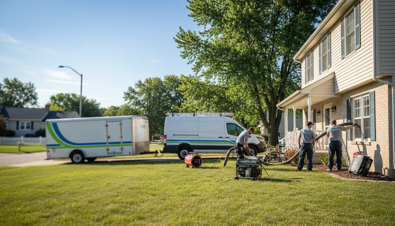 Flooded Basement Restoration And Cleanup With Repair in Fairfield, IL near me